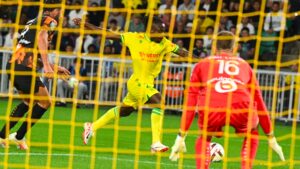 Read more about the article Moses Simon bags assist as 10-man Nantes escape home defeat vs Marseille