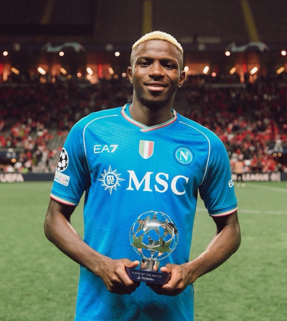 Victor Osimhen Man of the Match as Napoli edge Braga in thrilling Champions League opener