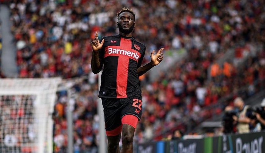 You are currently viewing Victor Boniface ignites Bayer Leverkusen with dazzling Europa League debut goal