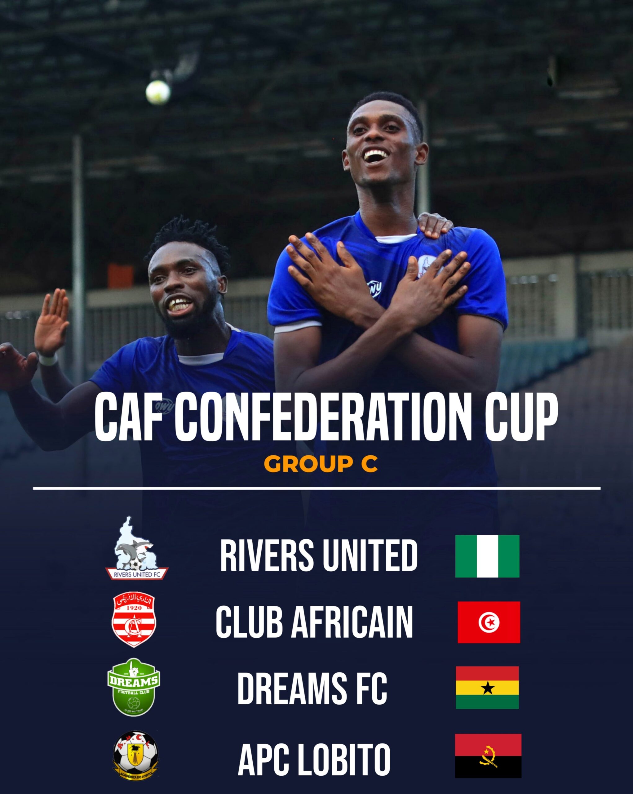 Rivers United land in Tricky Group for CAF Confederation Cup